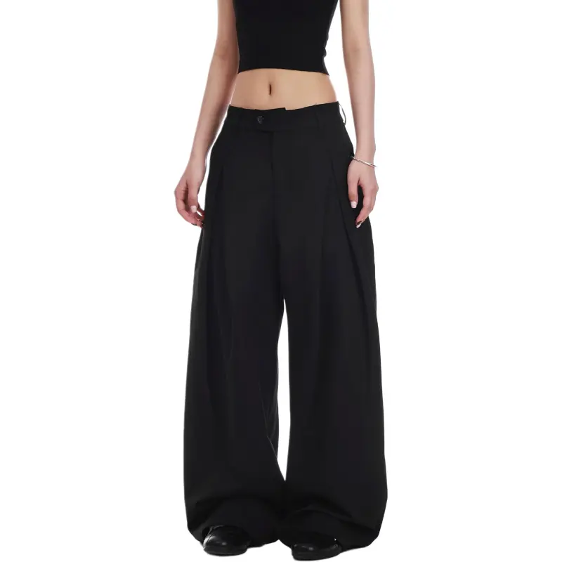 VINMUK Suit Trousers Unisex Black-4
