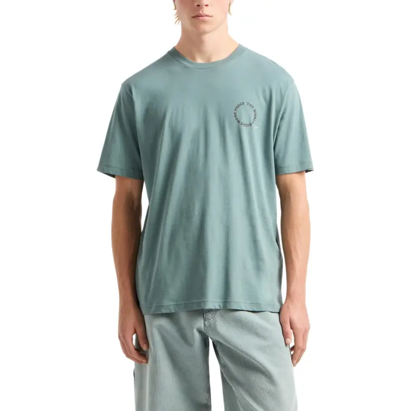 EMPORIO ARMANI Asv Jersey T shirt With Oversized Print From The Peace Capsule Collection-1