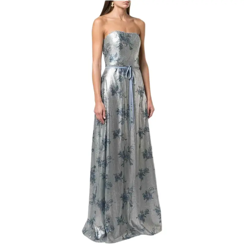 Marchesa Notte Sequin Embellished Bridesmaid Gown-3