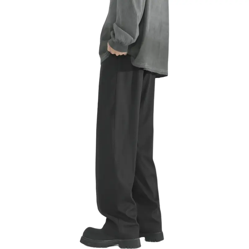 Fakeyoung Casual Pants Unisex Black-1