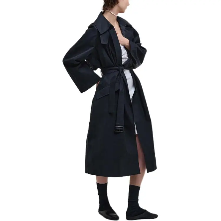 BARBOUR Trench Coat Women's Marine Blue-3