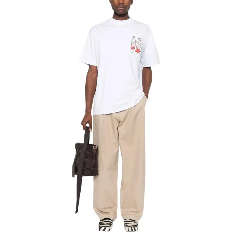 MSGM X Luke Edward Hall Sailors In Love Patch T shirt-1