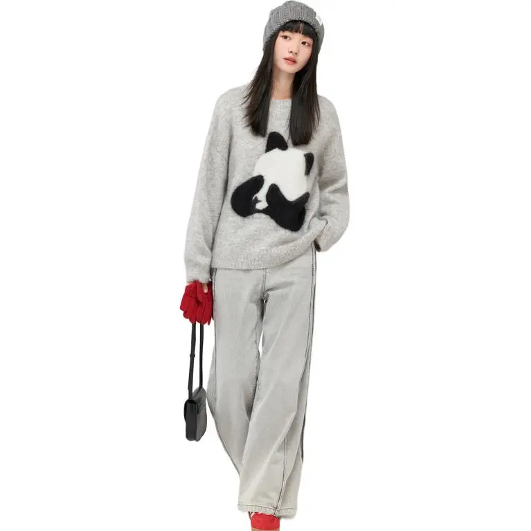 ZIHAN Sweaters Women's Gray-2