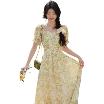 Like The Age Of Water Short Sleeved Dress Women's Green