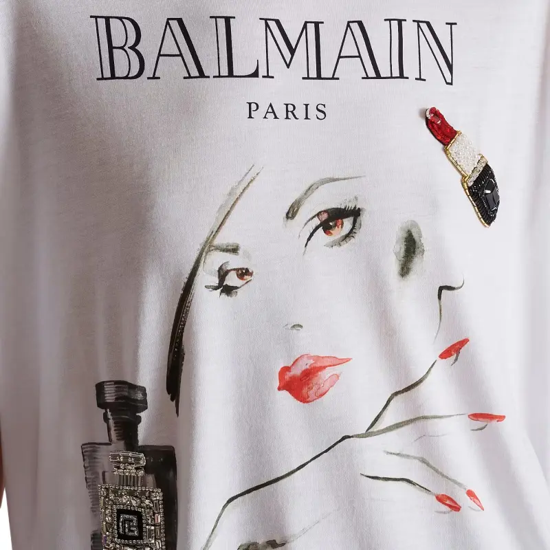 BALMAIN T Shirts Women's White-5