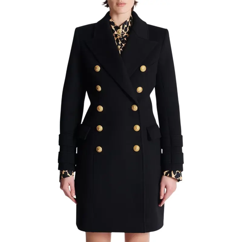 BALMAIN Coats Women's Black-1