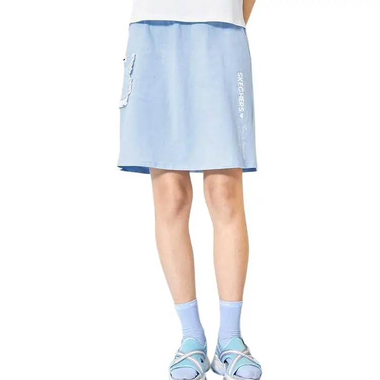 Skechers x AILISI,LIANMINGKUAN Casual Short Skirts Women's Glow Blue-2