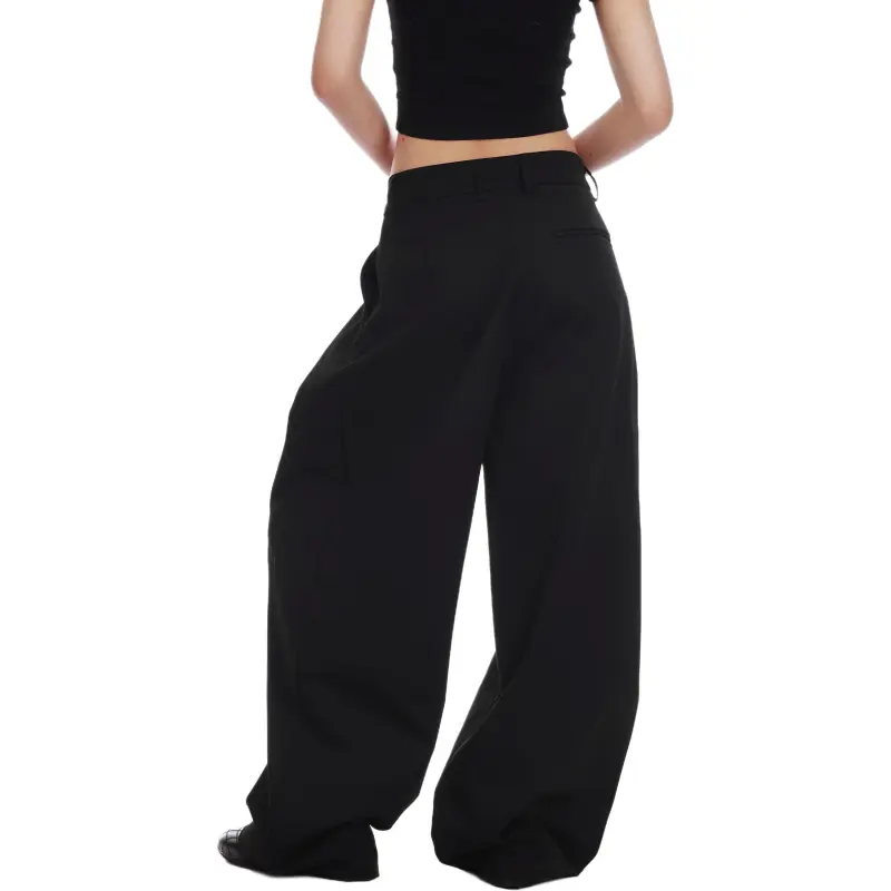 VINMUK Suit Trousers Unisex Black-3