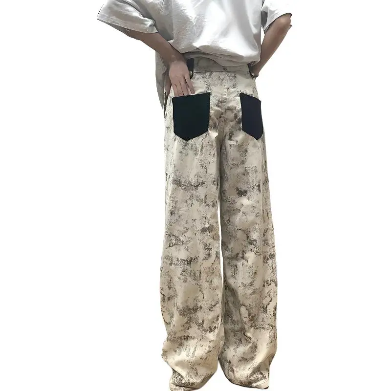 MGXEK Jeans Unisex Print Tie Dye-4