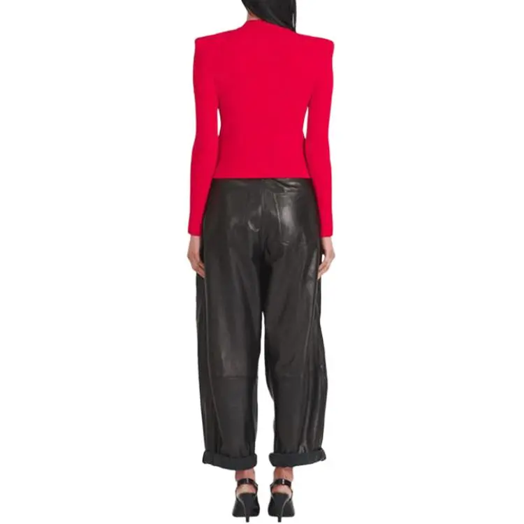 BALMAIN FW21 Sweater Women's Red-3