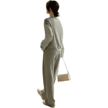 XWI Sweatshirt Set Women's Gray Green