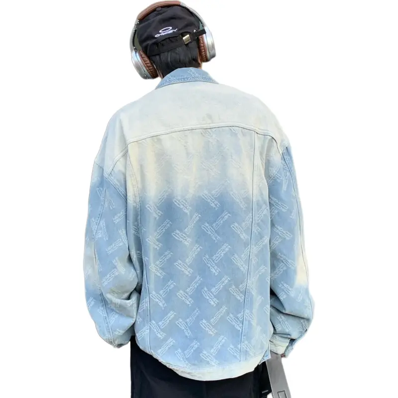 RICE NINE TEN Denim Jacket Unisex Blue-1