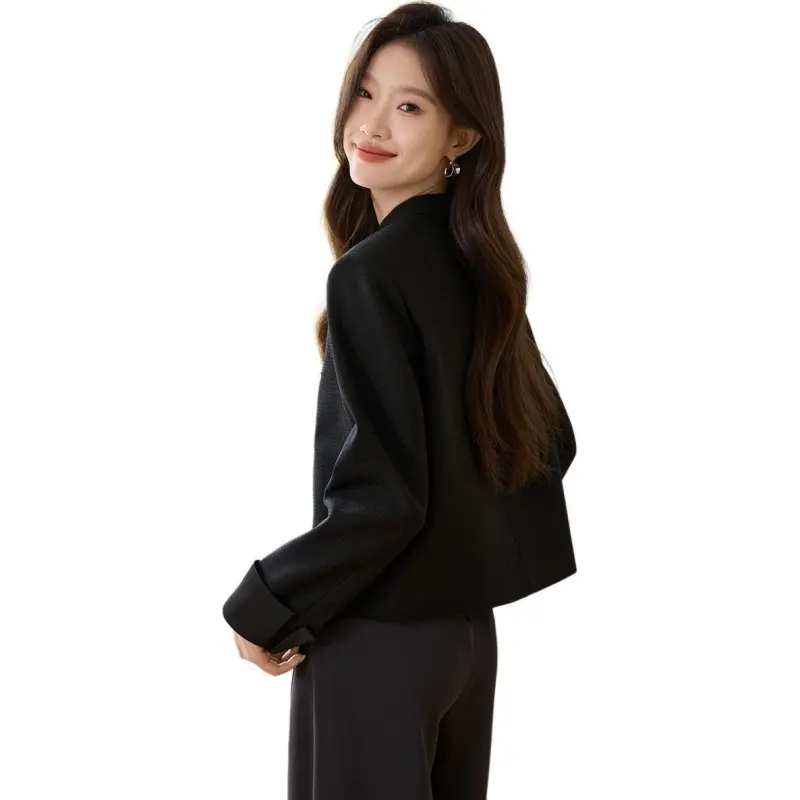 Mo Han Yi Mei Jackets & Coats Women's Black-2