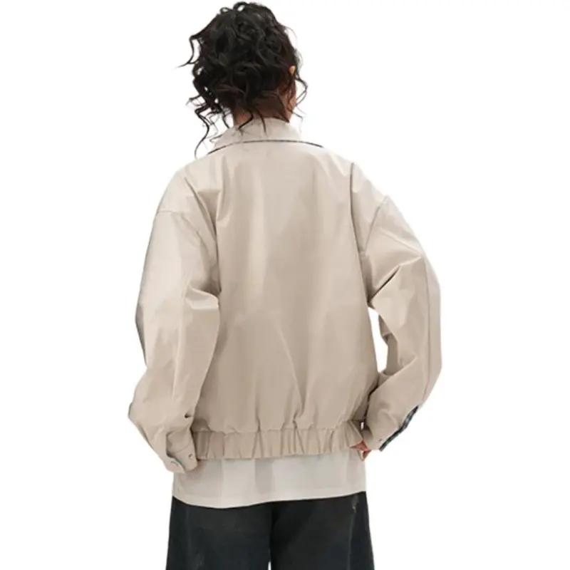 Mu Xiao Xin Jackets Coats Women's Cream Beige-4