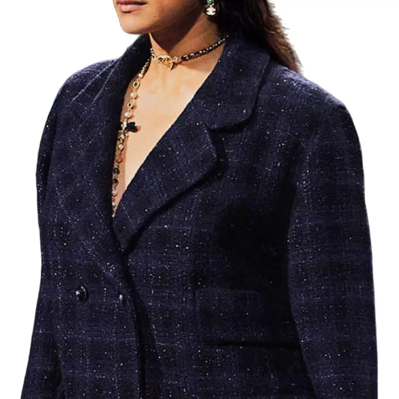 CHANEL 24 Spring And Summer Business Suits Coats Women's Marine Blue-2