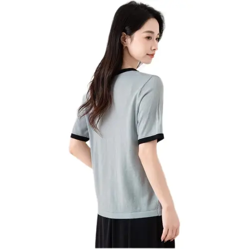 X MOOM Regular T Shirt Women's Light Blue
