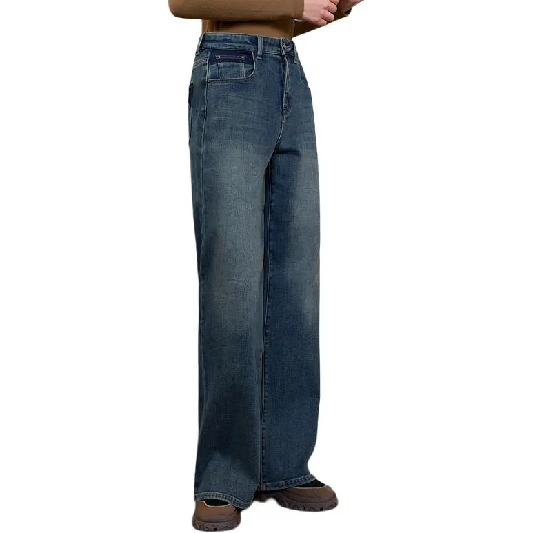 ZIHAN Jeans Women's Denim Blue-2