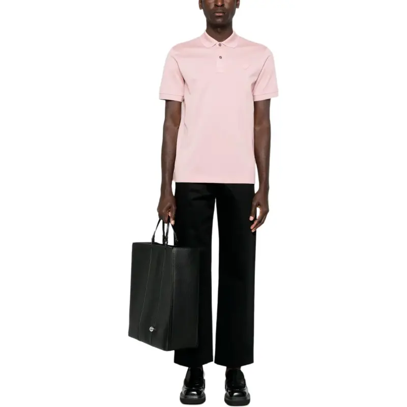 PRADA SS25 Polo Shirt Men's Pink-1