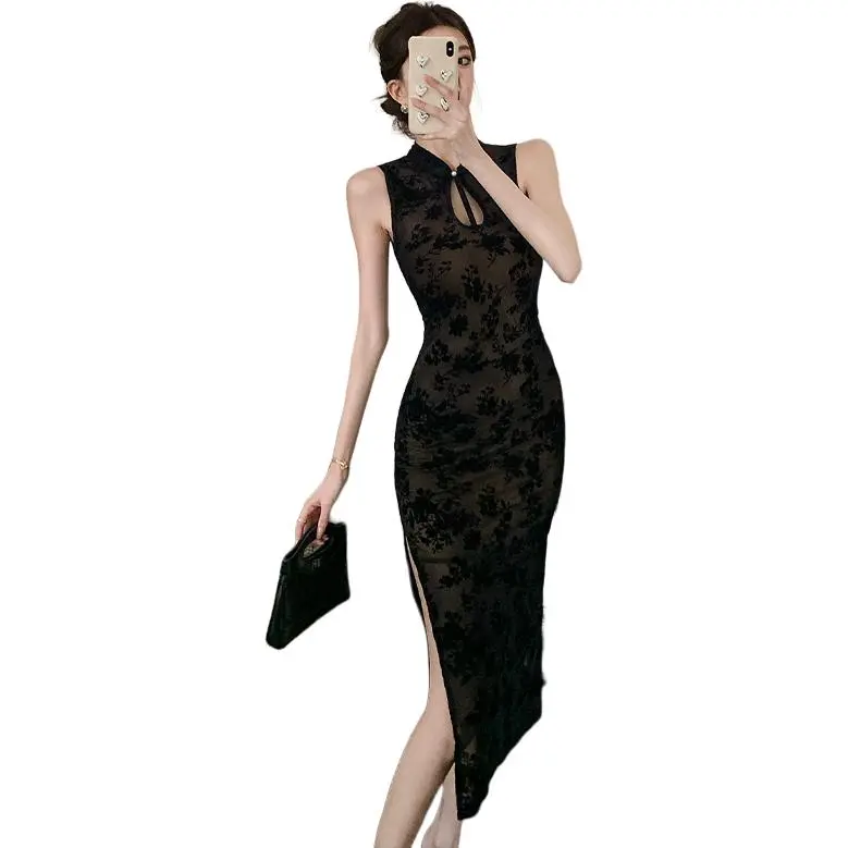 XIANSINIAO Sleeveless Dress Women's-3