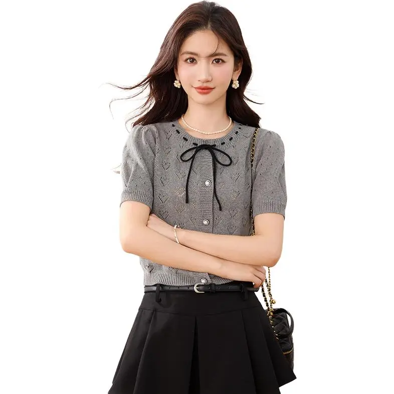 La Chapelle Knitwear Women's Gray-2