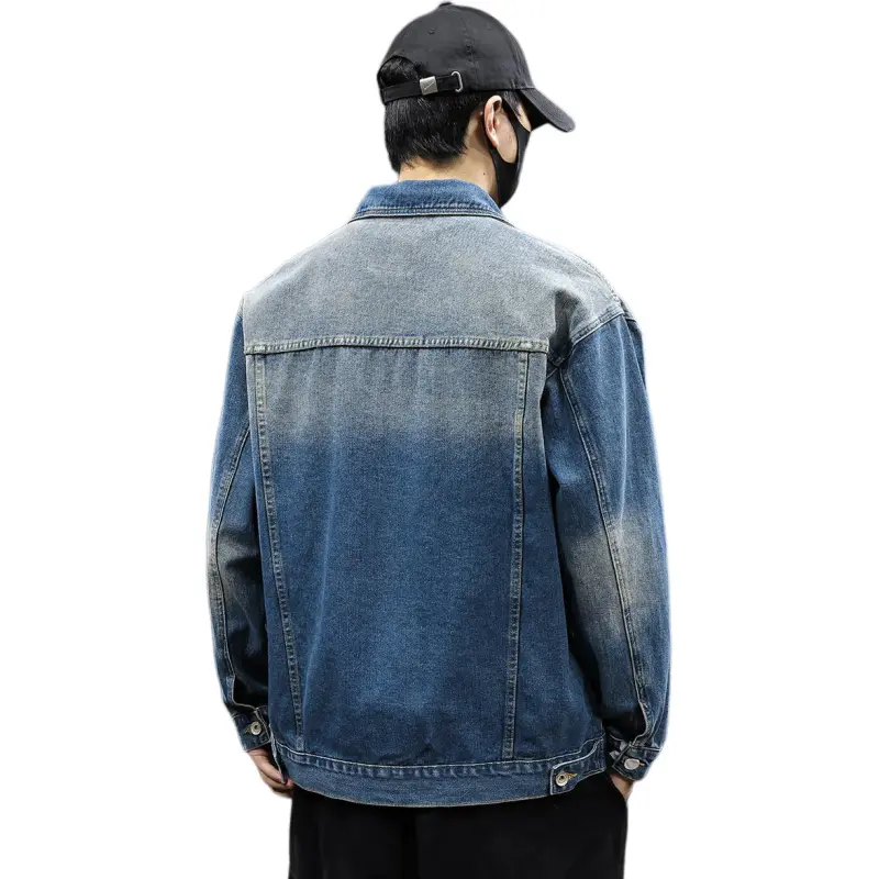 Tonlion Denim Jacket Unisex Medium Blue-2