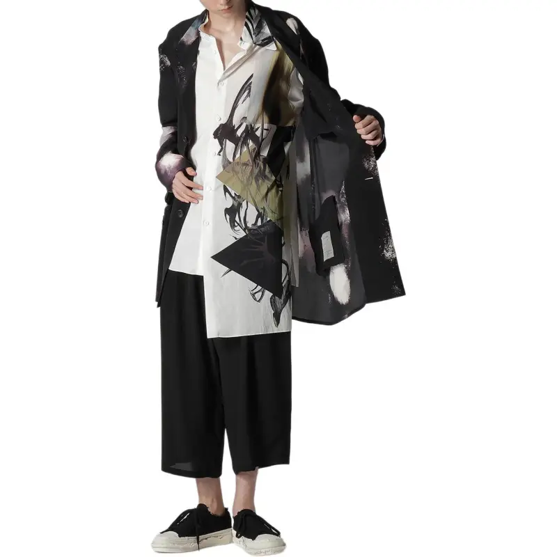 Yohji Yamamoto Colour Scheme Printed Jacket-3