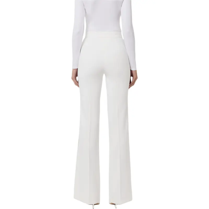 Elisabetta Franchi Crepe Flared Trousers-1