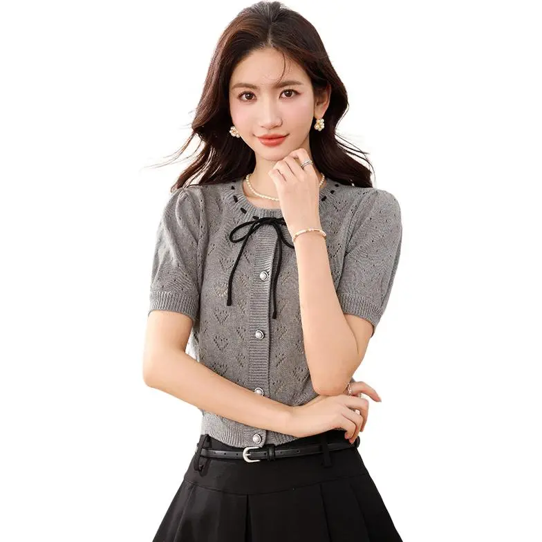 La Chapelle Knitwear Women's Gray-3