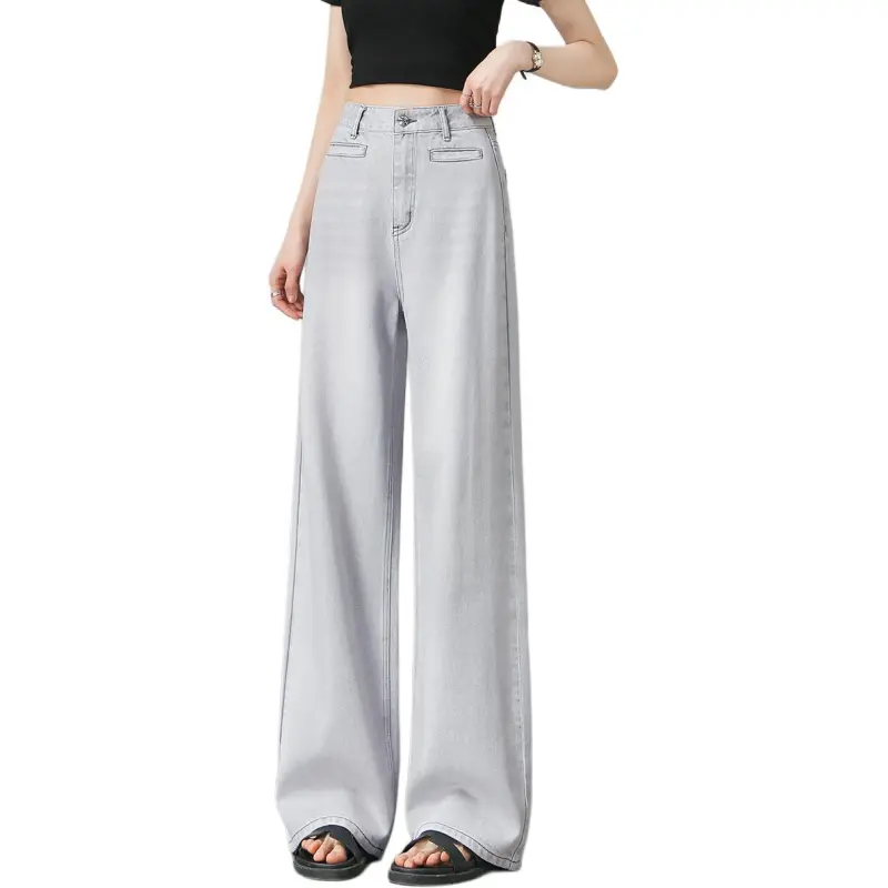Weixi Jeans Women's Silver Gray-1