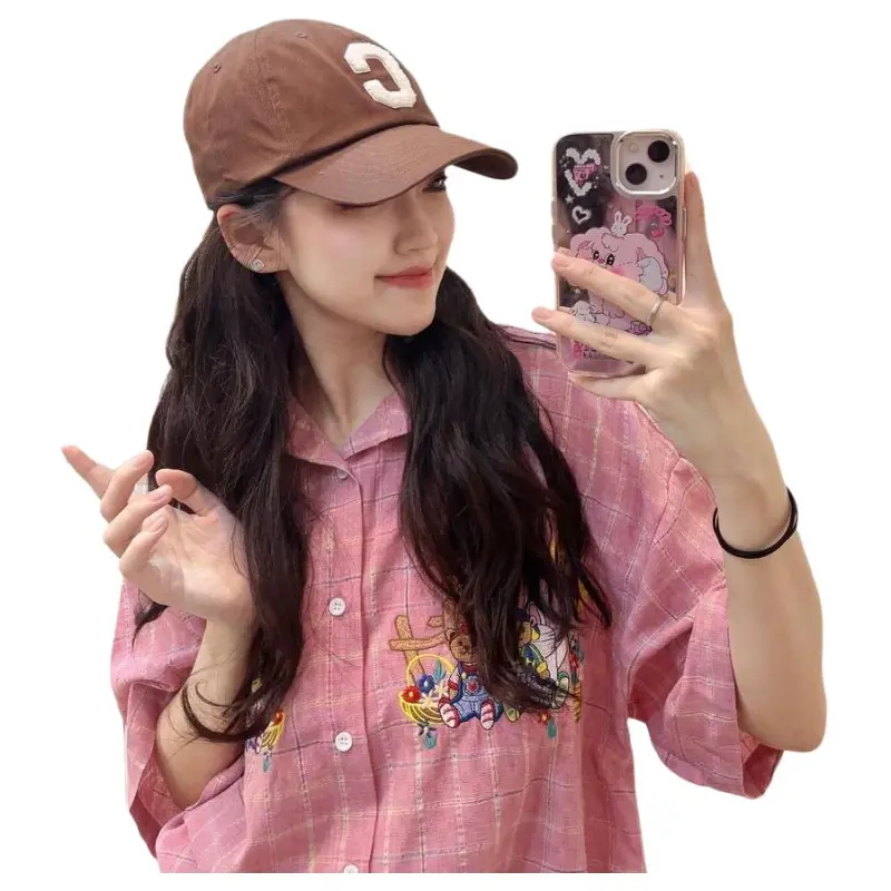 COVERNAT Cotton Baseball Caps Unisex Brown-3