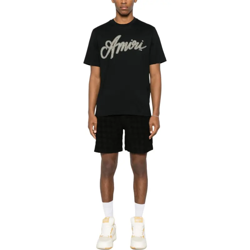 AMIRI Logo embroidered Shorts-1