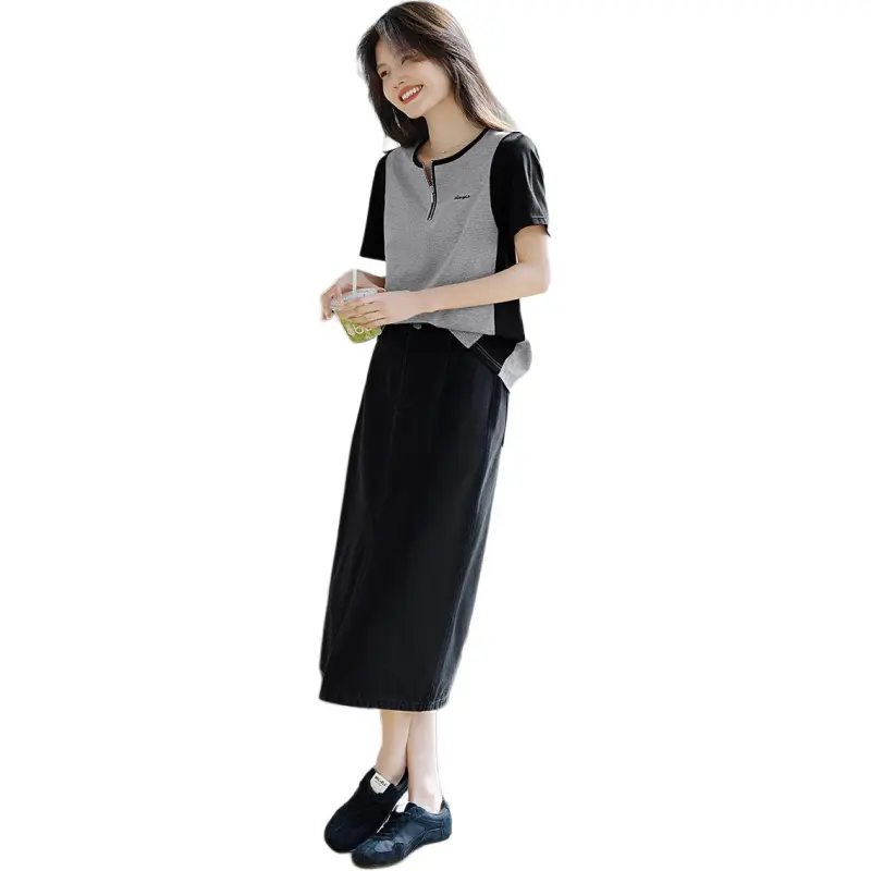 XWI T Shirt Women's Gray & Black-2