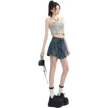 Mu Xiao Xin Denim Short Skirts Women's