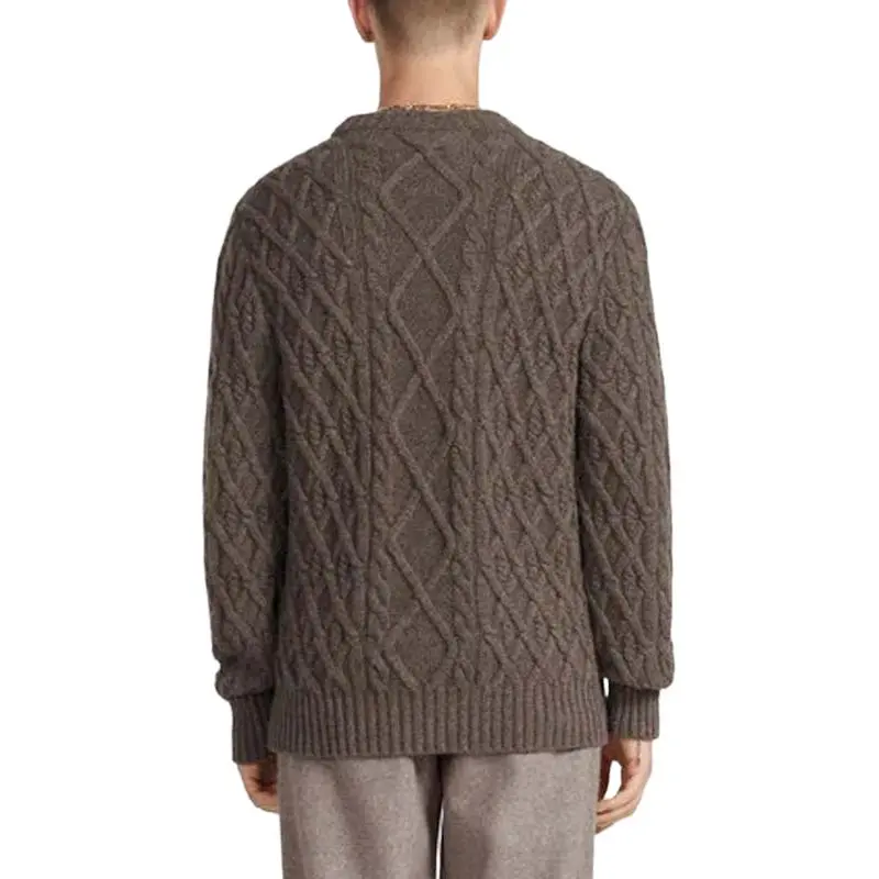 DIOR Cashmere Sweaters Men Brown-3