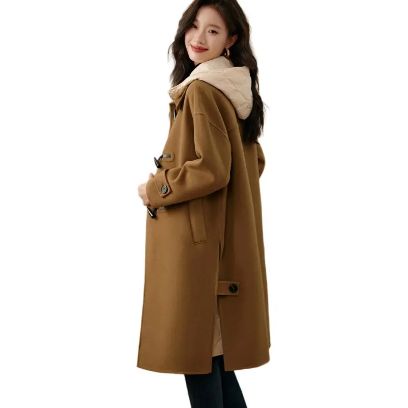 Mo Han Yi Mei Coat Women's Eco Khaki-1