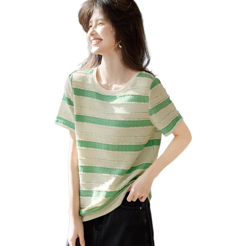 XWI T Shirts Women's Green-4