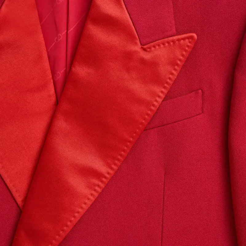 Valentino Business Suit Coat Men's Rose Red-9