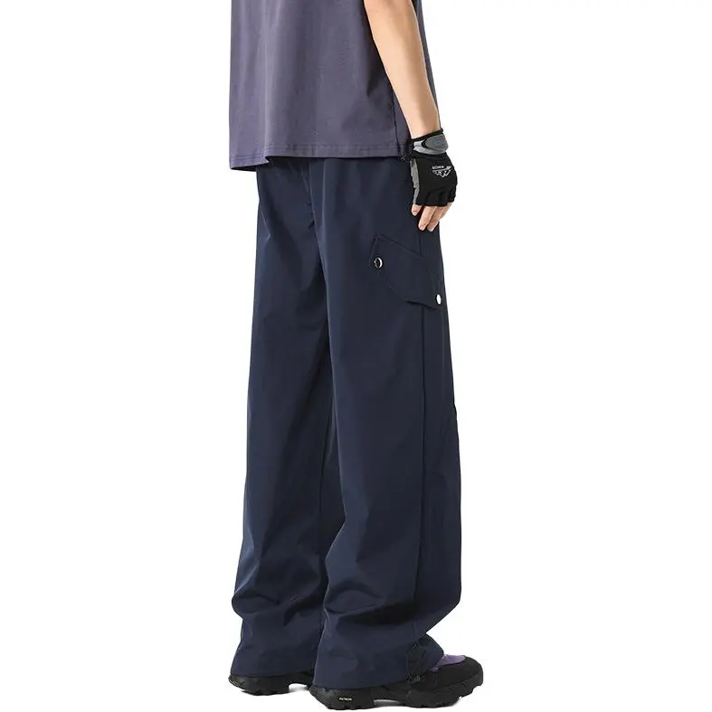 NOWSTIME Casual Pants Unisex Pure Black-1