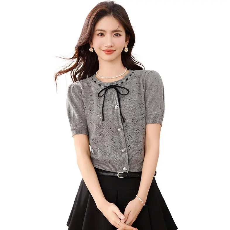 La Chapelle Knitwear Women's Gray-1