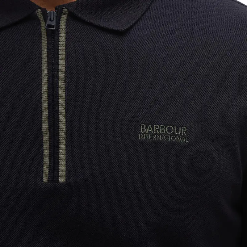 BARBOUR FW24 Polo Shirt Men's Black-4