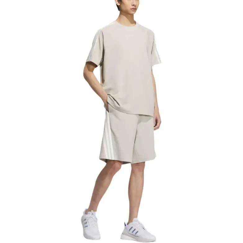 Adidas 3 Stripes Casual Shorts Men's Miracle Bauxite Brown-3