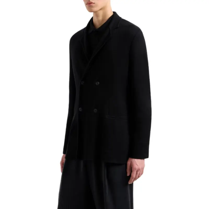 GIORGIO ARMANI Double breasted Jacket In Virgin Wool And Cashmere-2