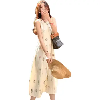 Dior Beauty Sleeveless Dress Women's Multicolor