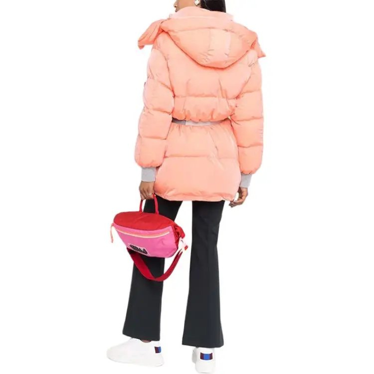 Stella McCartney Logo Patch Belted Puffer Jacket-2