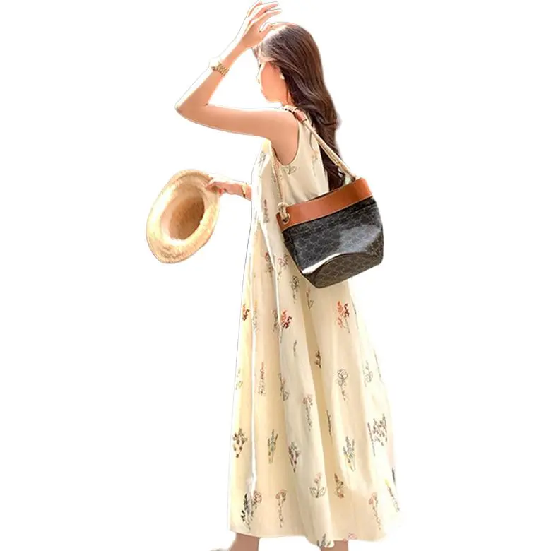 Dior Beauty Sleeveless Dress Women's Multicolor-3