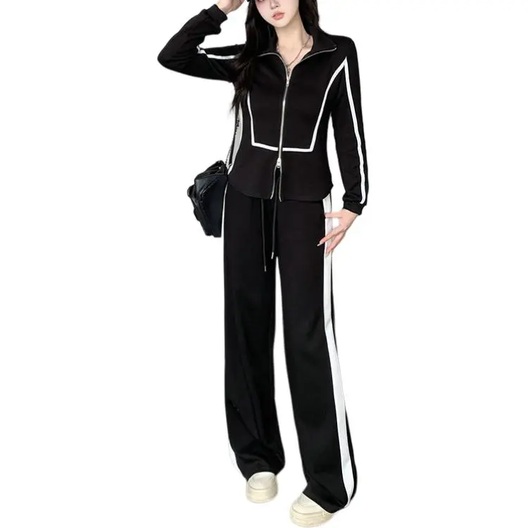 DOSOHEB Casual Suit Women's Black-1