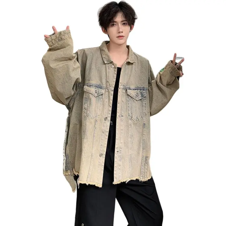 COMXZ Denim Jacket Unisex Yellow Mud-5