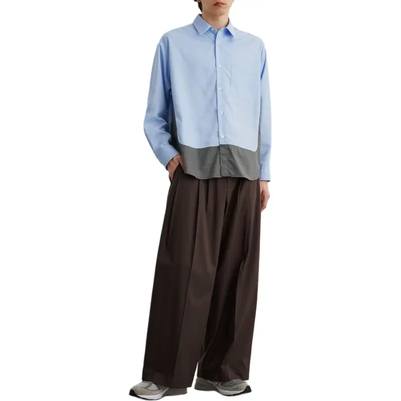 PUBLIC TOKYO SS25 Shirt Men's Sax Blue-2