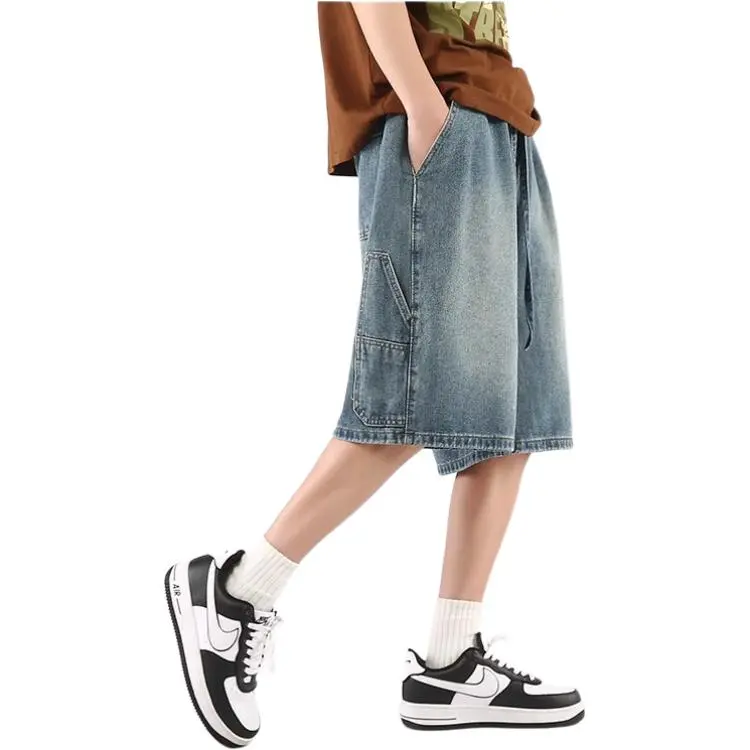 KVIV Denim Shorts Men's Light Blue Main Editor's Recommendation-4