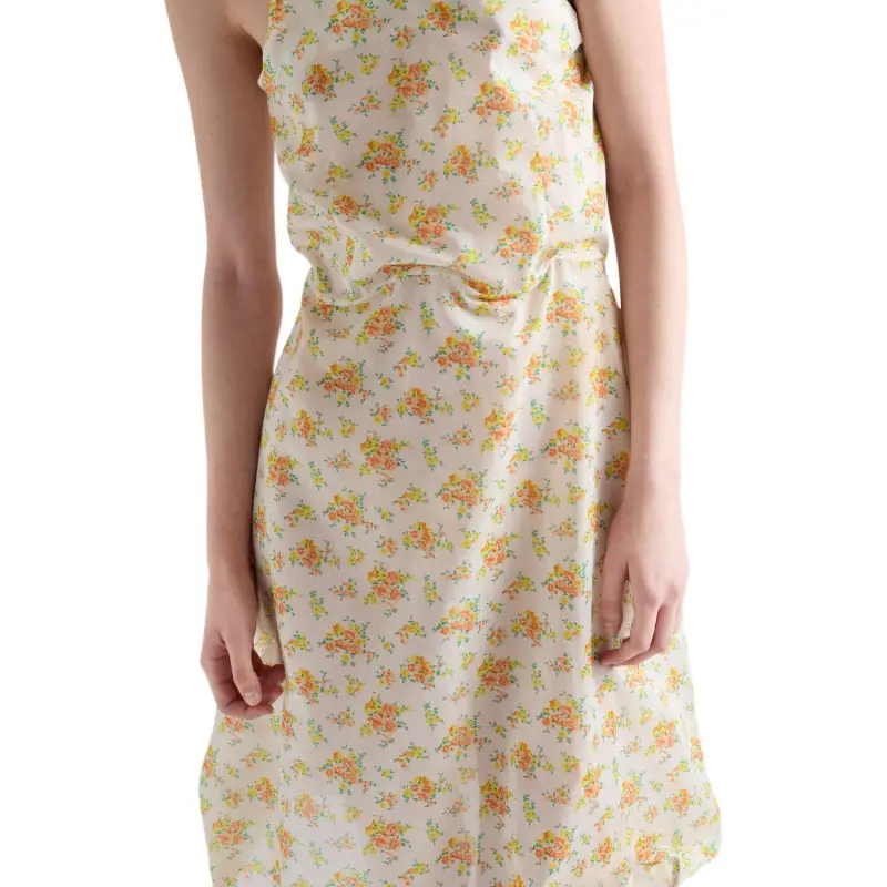 PRADA Slip Dress Women's Yellow-5
